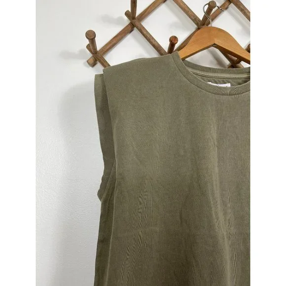 Anine Bing Tanner Tank In Green - Picture 5 of 13